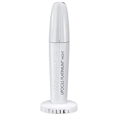 Image of Talika Eyelash Lipocils Platinium Day and Night double serum lash multiplier Booster of growth, density pigmentation lashes Easy application brush, foam tip + brush 8.5 ml