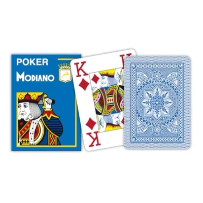 Image of Modiano 300488 Italy Poker 4 Jumbo Index Light Blue