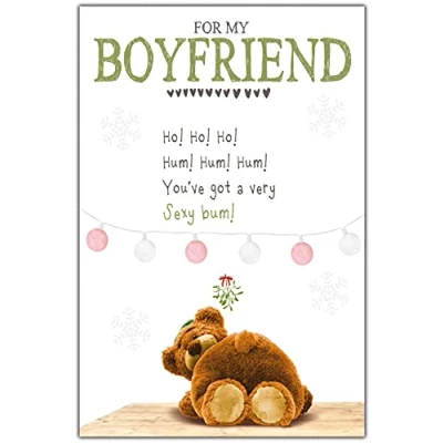 Image of Boyfriend Christmas Card, Nice Words Cards, Xmas Card Boyfriend, for Romantic Cards