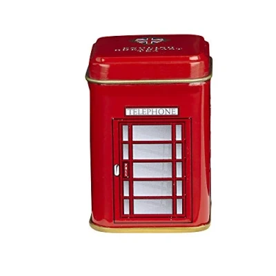 Image of New English Teas Telephone Box Loose Tea Mini Tin 25 g (Pack of 6)