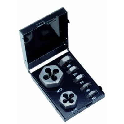Image of Volkel 49520 3 12mm HSS Hexagon Die Nut Set
