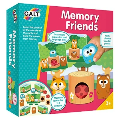 Image of Galt Toys, Memory Friends, Wooden Game for Kids, Ages 3 Years Plus