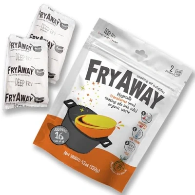 Image of FryAway Deep Fry Cooking Oil Solidifier, Solidifies up to 16 Cups Plant Based Solidifier Powder