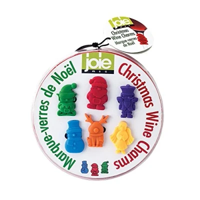 Image of Joie Kitchen Gadgets 49853 Wine Charms, Glass, Multi Colour