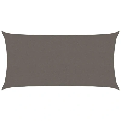 Image of vidaXL Sunshade Sail 160 g/m² Anthracite 2.5x5 m HDPE