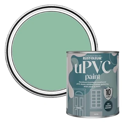 Image of Rust Oleum Green uPVC Door and Window Paint In Satin Finish Wanderlust 750ml