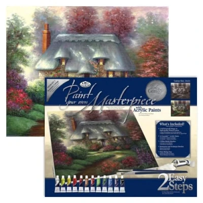 Image of Romantic Cottage Paint your own Masterpiece Royal Langnickel