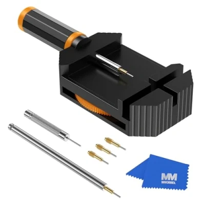 Image of MMOBIEL Watch Strap Repair Tool Kit Watchmaker with Steel Spring Pushers, Black, Modern