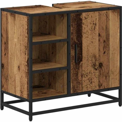 Image of vidaXL Bathroom Sink Cabinet Old wood 65 x 33 60 cm Engineered