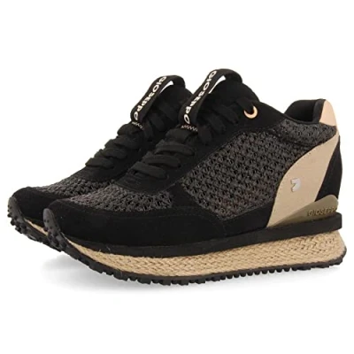 Image of GIOSEPPO Women&#039;s Teyran Sneaker, Black/White, 4 UK