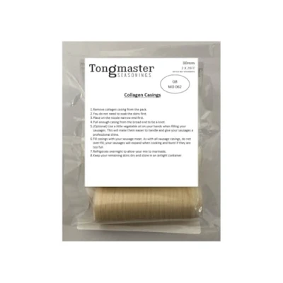 Image of 30mm Collagen Edible Casing Sausage Skins Total Length 33ft