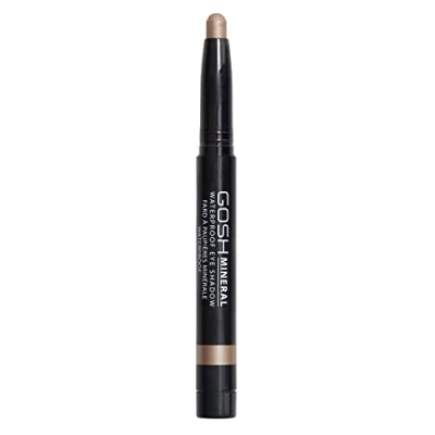 Image of GOSH Mineral Waterproof eye shadow I rotating pencil with creamy texture for easy application and intense colour result waterproof, long lasting perfume free 002 Golden Brown