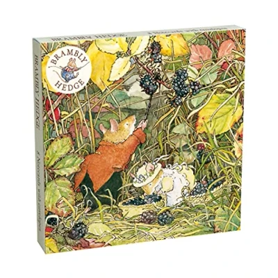 Image of Museums &amp; Galleries Brambly Hedge Pack of 8 Square Art Greeting Cards with White Envelopes