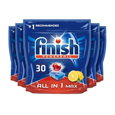 Image of Finish Max All in 1 Powerball, Lemon, 30 Tabs (5 Pack)