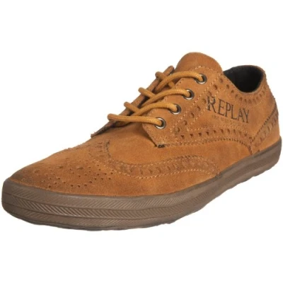 Image of Replay Men&#039;s Arma Fashion Trainer Tan GMV16.002.C0002L.056 10 UK