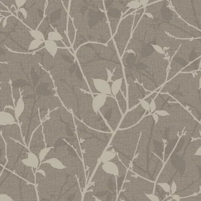 Image of Boutique Belle Geometric Taupe/Gold Wallpaper Paste The Wall Traditional intertwining Taupe and Gold Leaf Design. Feature or 4 Design Suitable for Any Room