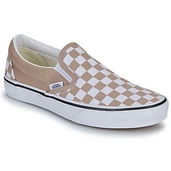 Image of Vans Classic Slipon Unisex Slipons, Size: 7, Warm taupe Textile