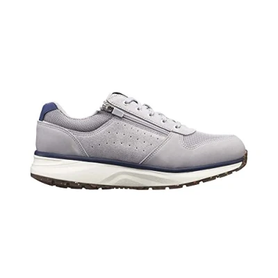Image of Joya Dynamo Zip Leather Textile Men&#039;s Low Top Trainers