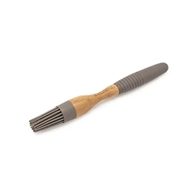 Image of Sabichi Round Brush, Silicone, Grey, 22.5 x 5 2 cm
