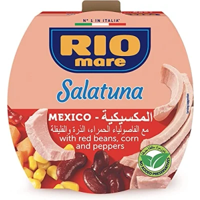 Image of 6X Rio Mare Tonno Insalatissime Messicana e Tuna red Beans, Corn and Peppers Ready Food 160g