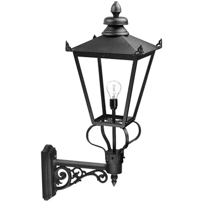Image of Wilmslow 1 Light Outdoor Wall Lantern Black, E27