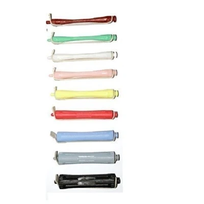 Image of x12 DMI Brand Professional Deluxe Perm Rods Black Size 16mm Hairdressing Curling