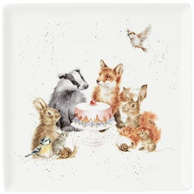 Image of Wrendale Designs &#039;Woodland Party&#039; Square Plate