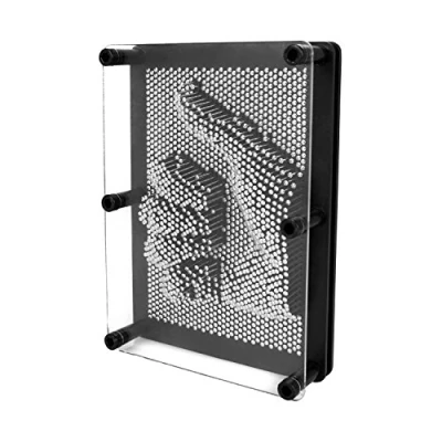 Image of Global Gizmos Pin Art Gadget 7x5&quot; Metal