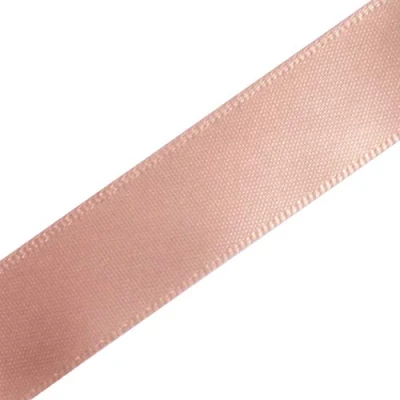 Image of Berisfords Newlife Recycled Satin Ribbon 25mm Wide 3 Metre Length (Pale Pink)