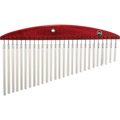Image of Meinl Percussion Headliner Series Chime Small Musical Instrument with 27 Sound Bars 1 row Wood and Aluminum, Red Silver (HCH1R)
