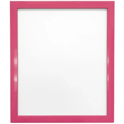 Image of FRAMES BY POST 0.75 Inch Pink Picture Photo Frame 16 x 12 Plastic Glass