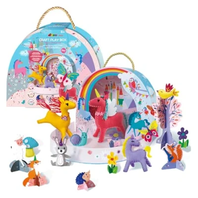 Image of Avenir Craft Play Box Unicorn Wonderland, Popular in Re usable Carry Case, Kids Ages 6+