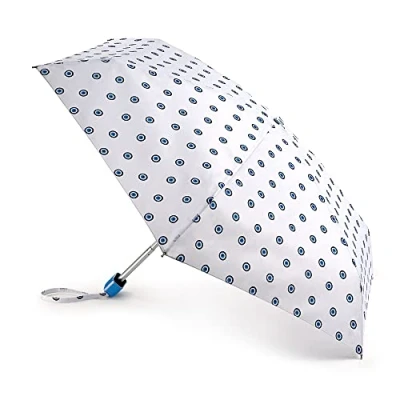 Image of Fulton Tiny Umbrella, Evil Eye Print, Ultra Compact, Lightweight Wind Resistant Frame