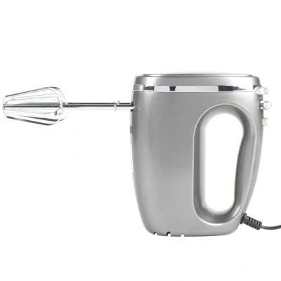 Image of Progress EK4249GUNMETAL Lunar Electric Hand Mixer Baking Whisk with 5 Speeds &amp; Turbo Function, 2 Stainless Steel Dough Hooks Beaters, Ideal for Cakes, Bread, Whipped Cream and Meringue, 300W