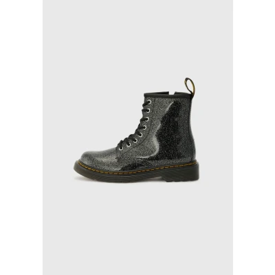 Image of Dr. Martens Laceup ankle boots black/silvercoloured glitter for kids, Size: 13K, Black/silver/coloured shoes