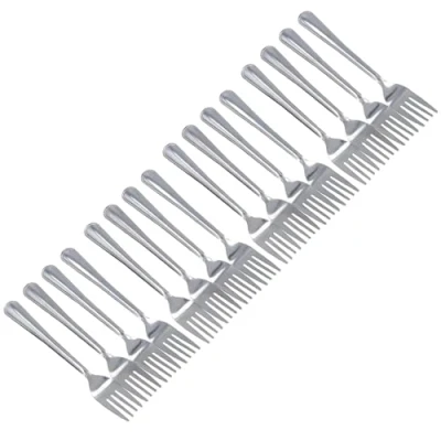 Image of Stainless Steel Cutlery Dining Table Forks 19cm Long Silver in Colour 16 Pack