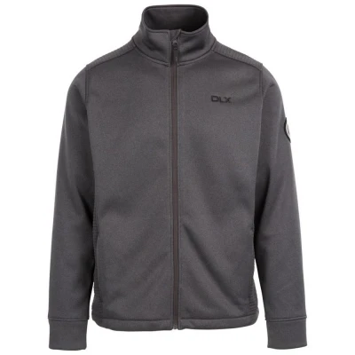 Image of Trespass Mens Angus DLX Fleece Jacket (Dark Grey) Size Medium
