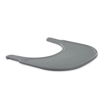 Image of hauck Alpha Click Tray, Grey Plastic Tray for Alpha+ Wooden Highchair 6 Months+, Just Seconds to Remove and Fix, Easy Clean, Made of Recycled Material