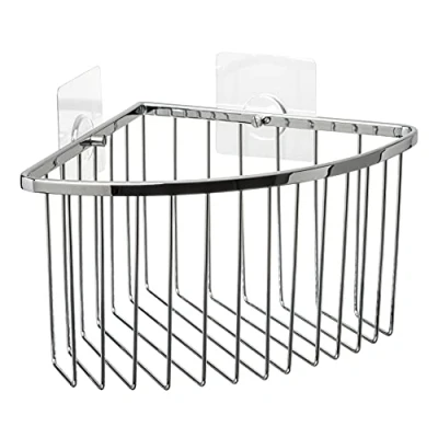 Image of TATAY Shower Shelf, Brass Acrylic, Chrome, Standard Size