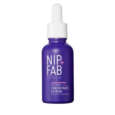 Image of Nip+Fab Retinol Fix Concentrate Extreme 10% Next Generation Solution for Youthful Skin with Time Release Complex, Bakuchiol, Peptides, and Hydration 30ml