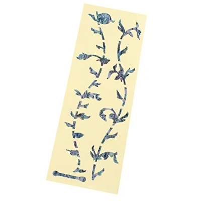 Image of Futheda Guitar &amp; Bass Fretboard Inlay Decals Markers/Stickers Ultra Thin Green Tree Of Life