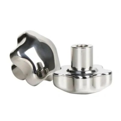 Image of 1pc M6 M8 M10 M12 M14 M16 Stainless Steel 304 Female Thread Star Knob Handles Shaped Clamping Nuts Knobs Plum Hand Wheel(M8 Head 48mm)