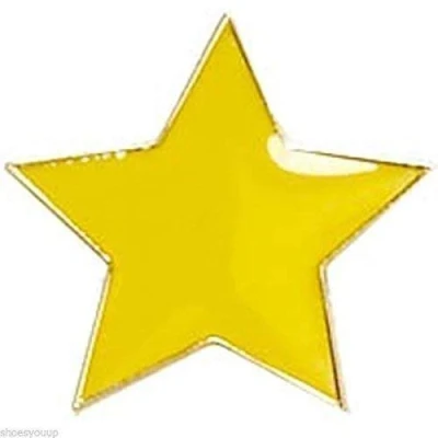 Image of Emblems Gifts Coloured Star Badge ideal for schools (Yellow)