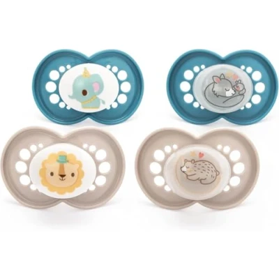 Image of MAM Original Day &amp; Night 6 18m 4 Pack Blister Blue