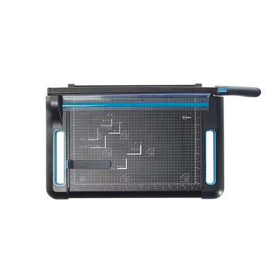 Image of Avery A3 PG460 Precision Guillotine Paper Cutter, Black and Teal