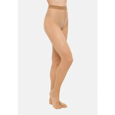 Image of FALKE Women&#039;s Seidenglatt 15 DEN W Ti Sheer Plain 1 Pair Tights, Skin colour Golden 4699, S M