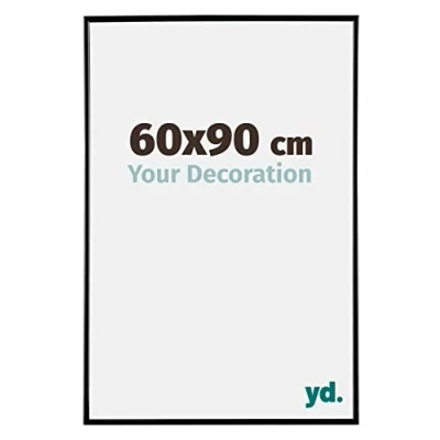 Image of Your Decoration Picture Frame 60x90 cm Decorative Wall in Plastic with Plexiglas Glass Antireflection Excellent Quality Black High Gloss Evry