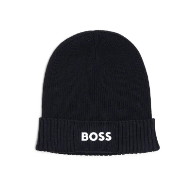 Image of BOSS Beanie, Size: One Size, Marine