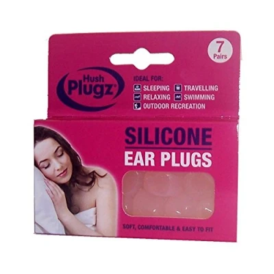 Image of Hush 7 Pairs Plugz Silicone Earplugs Pack of