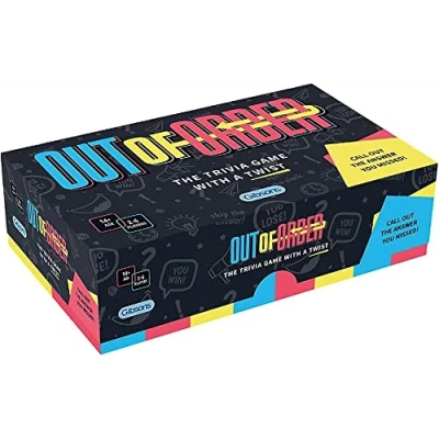 Image of Out of Order Card Game Fast, Funny Trivia Quiz Laugh Loud for Adults &amp; Teenagers Aged 14+ 2 6 Players Gibsons Games